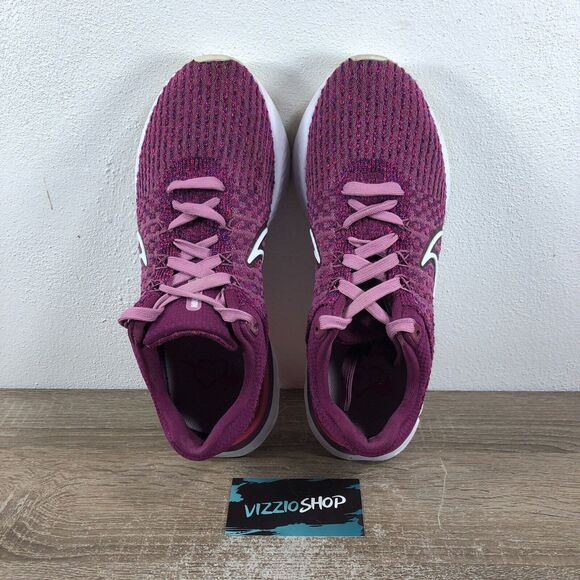 Nike React Infinity Run Flyknit 3 Light Bordeaux Running Shoe Women 8 DD3024-500 - Picture 5 of 8